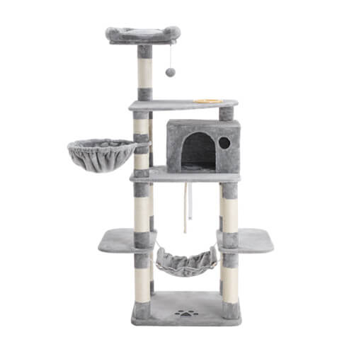 FEANDREA cat tower with feeder